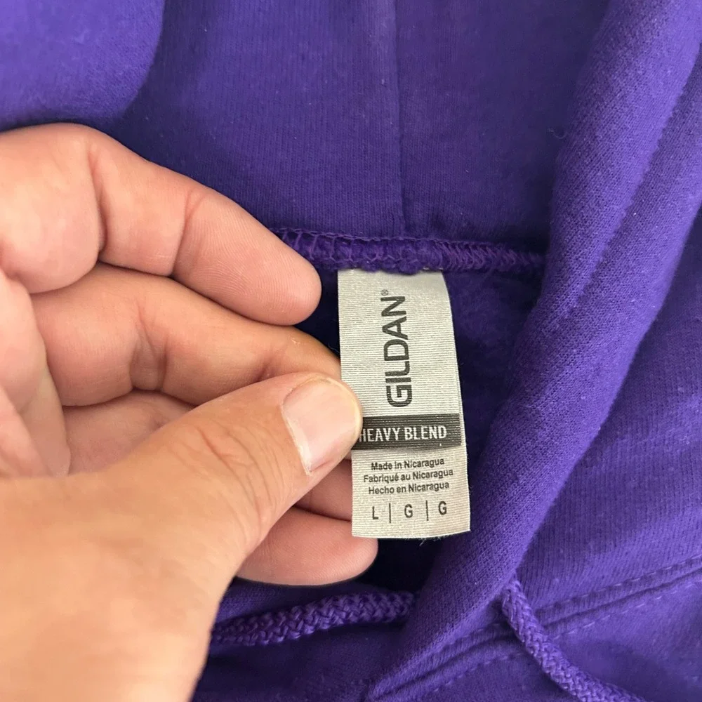 Southwestern College The Jinx Hoodie Mesn Large Purple Soccer Graphic Sweatshirt - Picture 3 of 9
